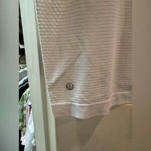 lululemon athletica White Striped Top